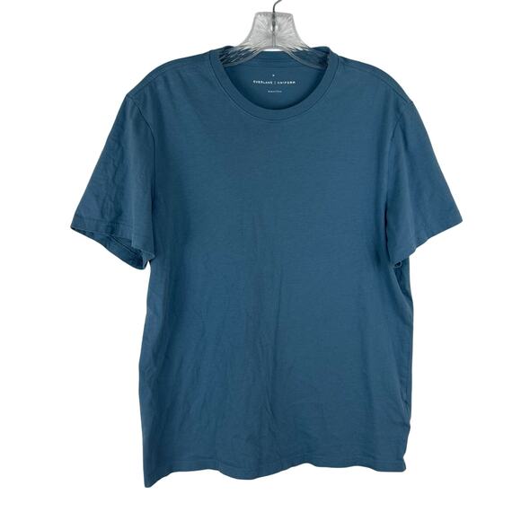 Everlane Men's Short Sleeve T-Shirt Size Medium Organic Cotton Blue - Picture 1 of 6